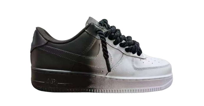 Air force 1 with black rope laces