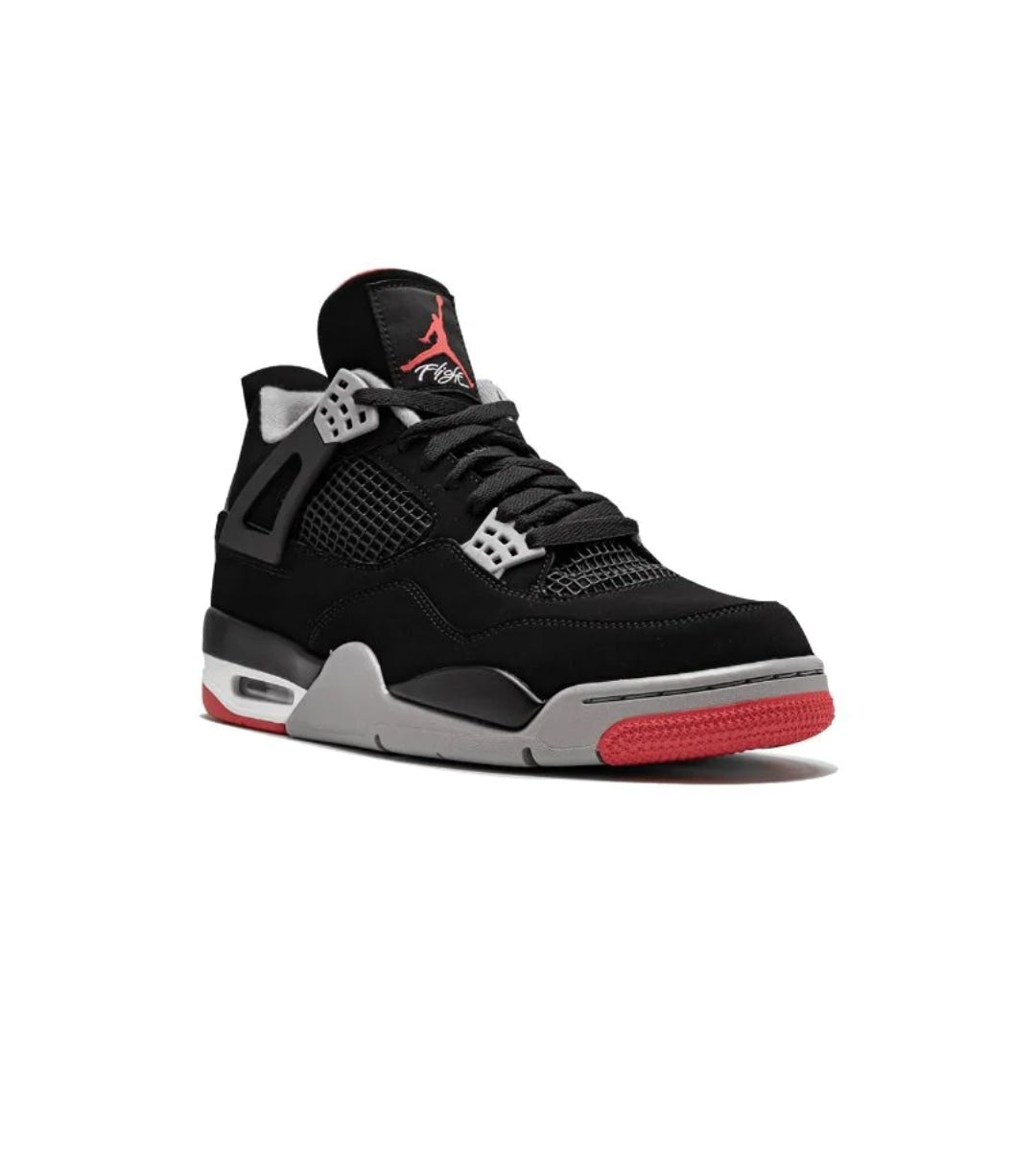 AIR JORDAN  4 RETRO "BRED 2019 RELEASE" SNEAKERS